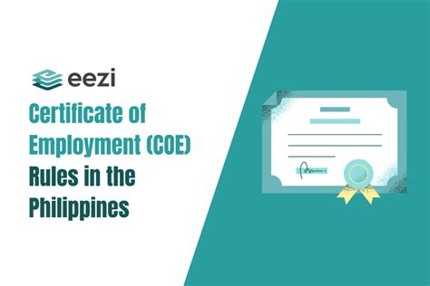 COE Philippines: Rules in Issuing Certificate of Employment .